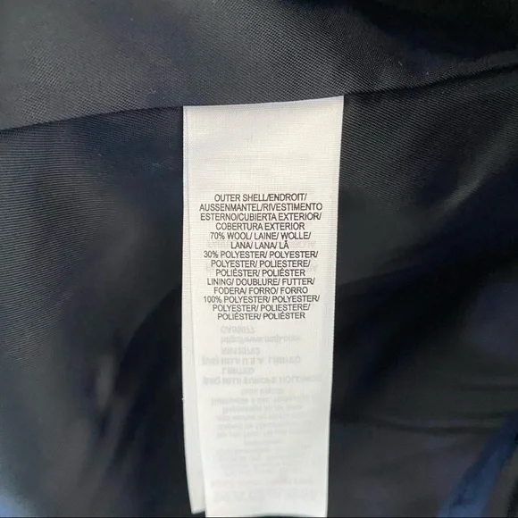 Muji Navy Pea Coat - Picture 3 of 4